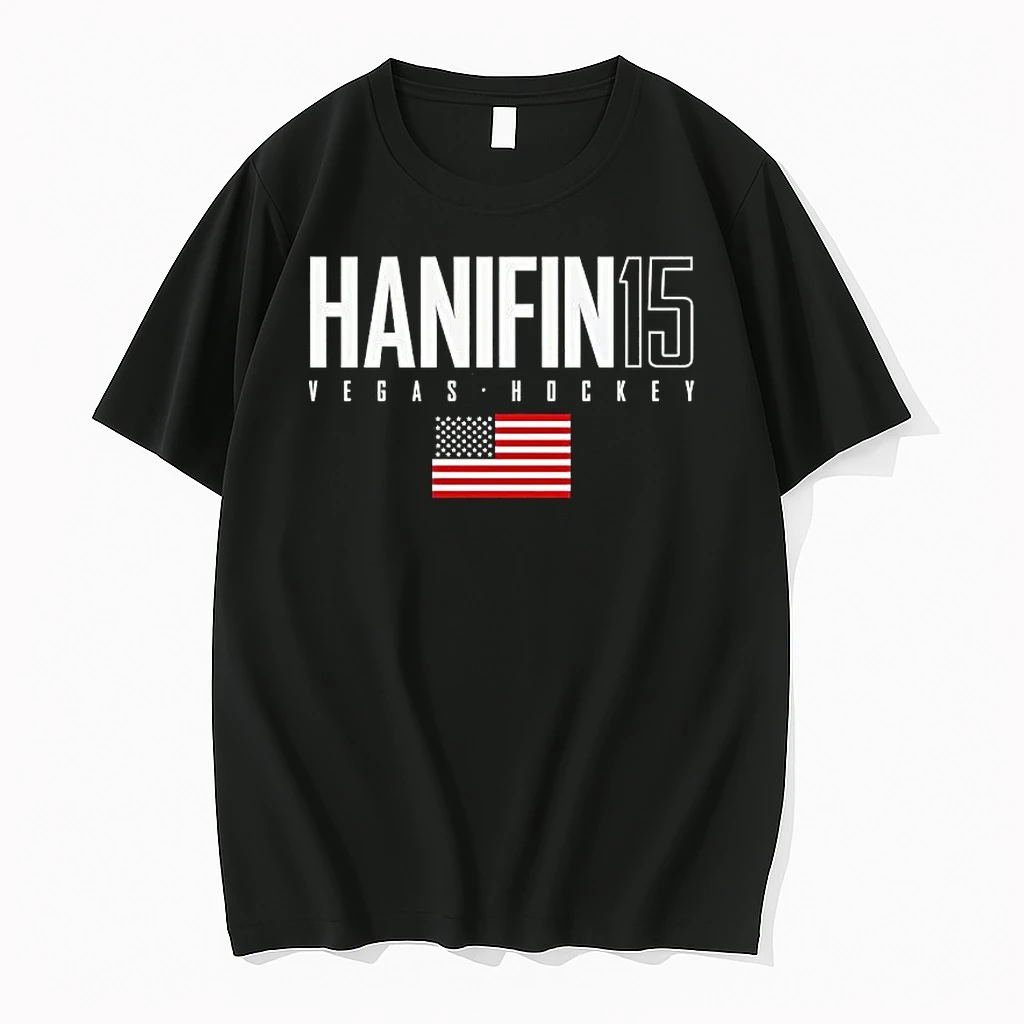 Noah Hanifin 15 Vegas Golden Knights Usa Flag Elite Shirts