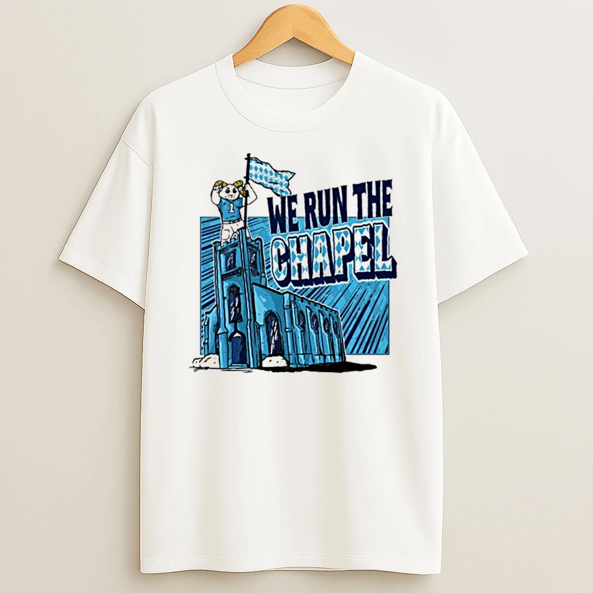 North Carolina Tar Heels We Run The Chapel Shirts