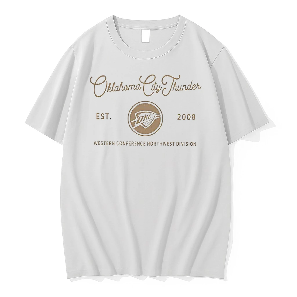 Okc Thunder Western Conference Northwest Division Est 2008 Logo Woman Shirts