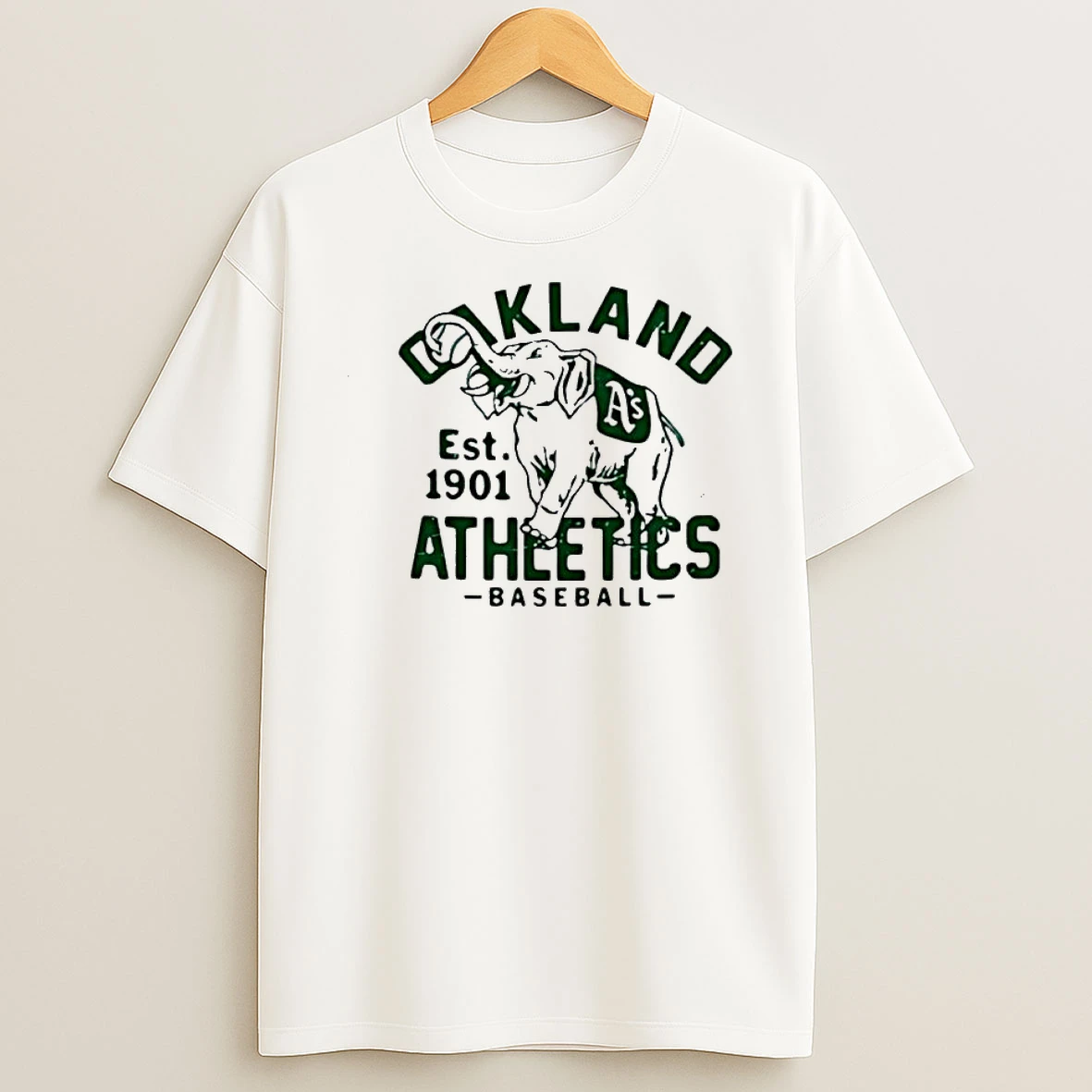 Oakland Athletics Baseball Est 1901 Elephant Mascot Shirts