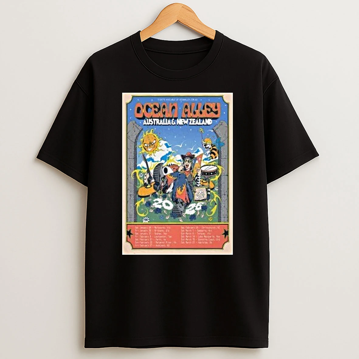 Ocean Alley 2026 Tour Au And Nz Shirts
