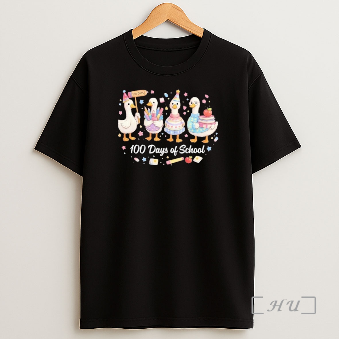 Officials 100 Days Of School Ducks Ducks Goose Teacher Student Shirt Sweatshirt Tee