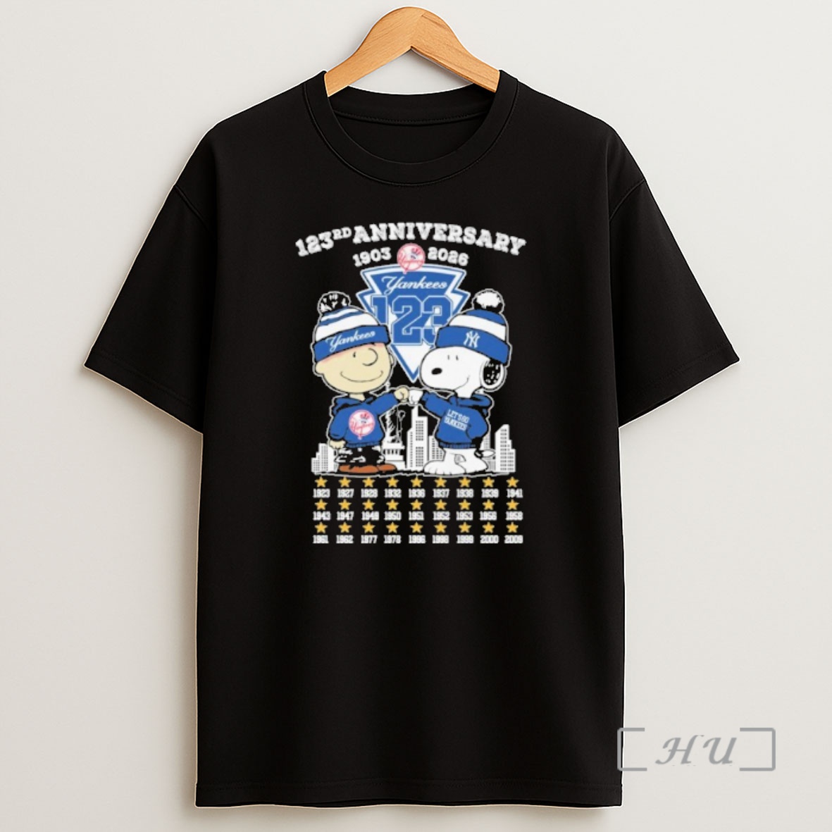 Officials 123rd Anniversary 1903 2026 Yankees 123rd Snoopy And Brown City Logo Shirt Sweatshirt Tee