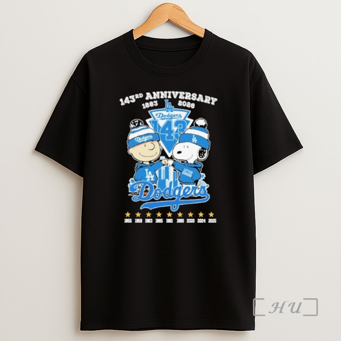 Officials 143rd Anniversary Dodgers Snoopy And Brown City Logo Shirt Sweatshirt Tee