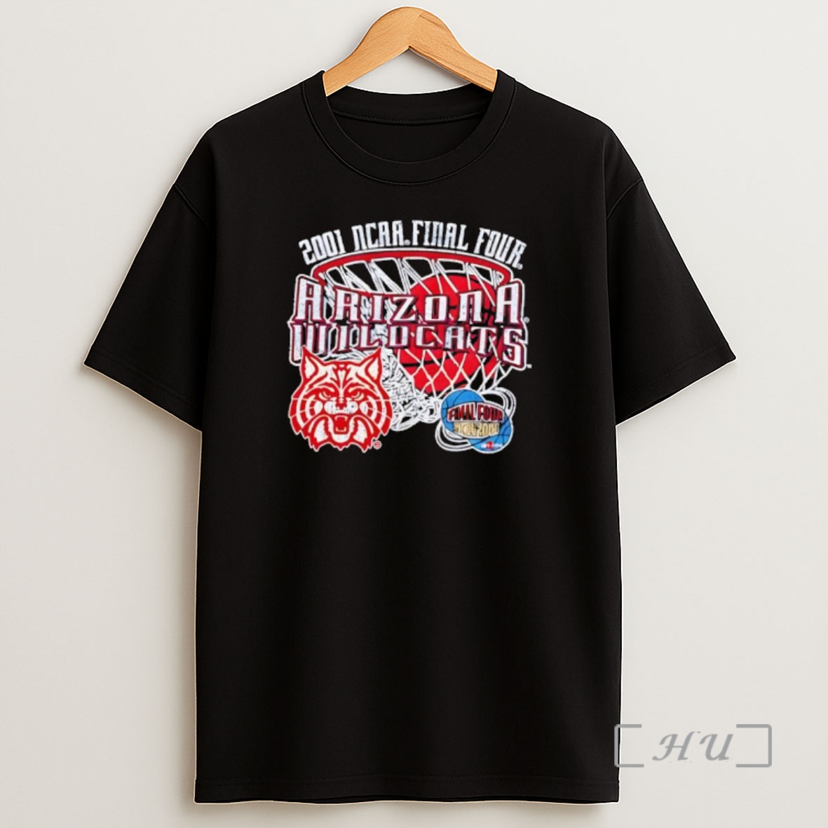 Officials 2001 Ncaa Final Four Arizona Wildcats Basketball Championship Logo Shirt Sweatshirt Tee
