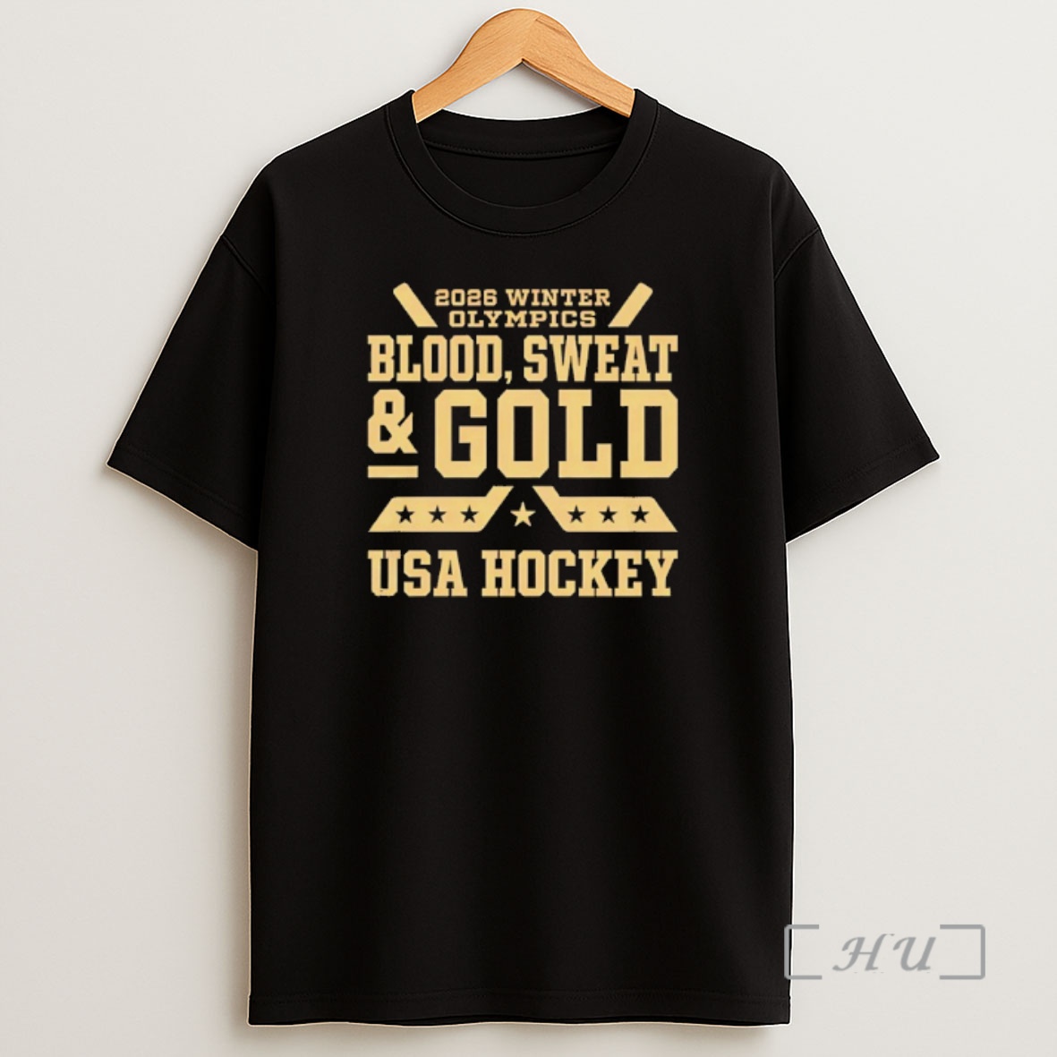 Officials 2026 Winter Olympics Blood Sweat And Gold Usa Hockey Shirt Sweatshirt Tee