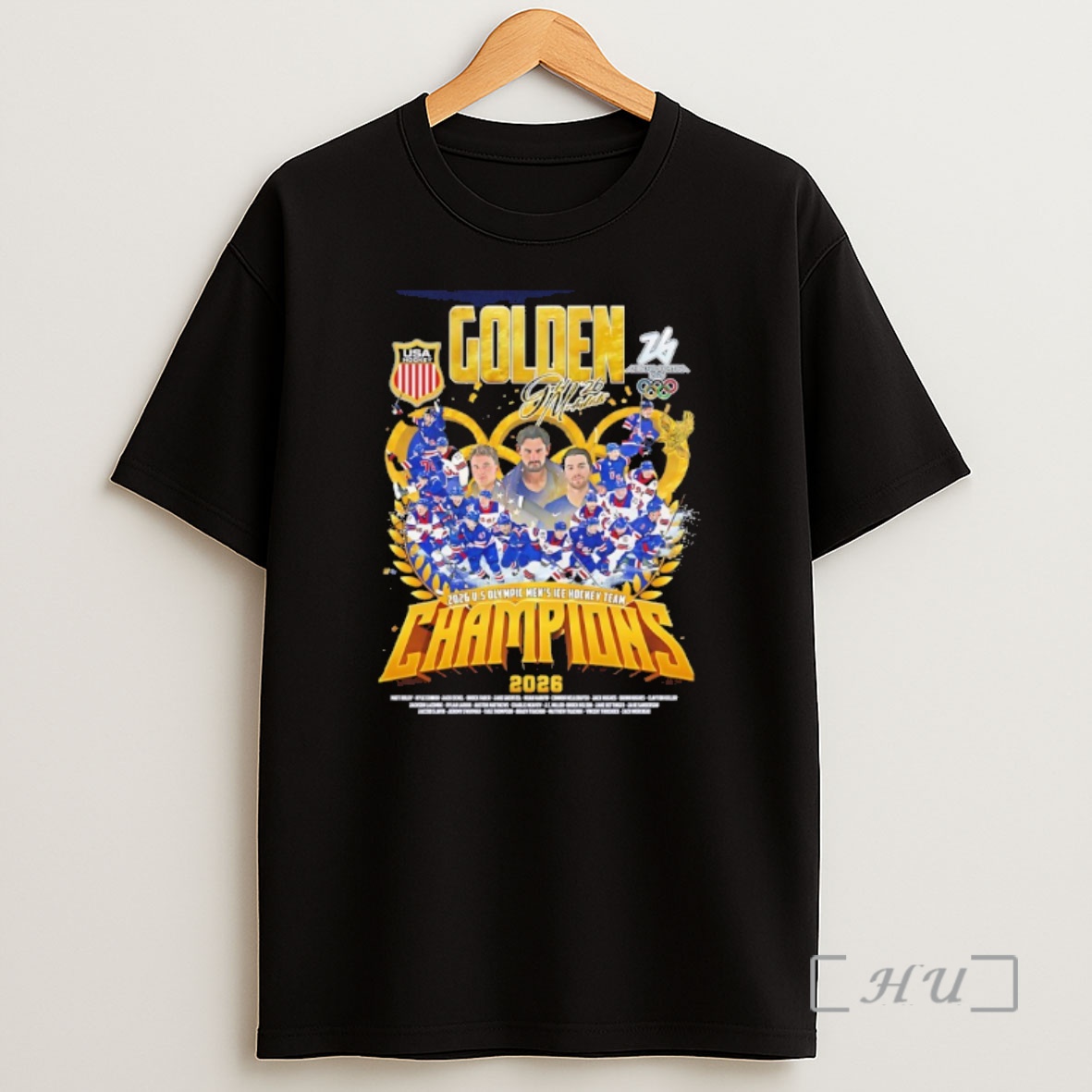 Officials 2026 Winter Olympics Gold Mens Ice Hockey Team Champions Shirt Sweatshirt Tee