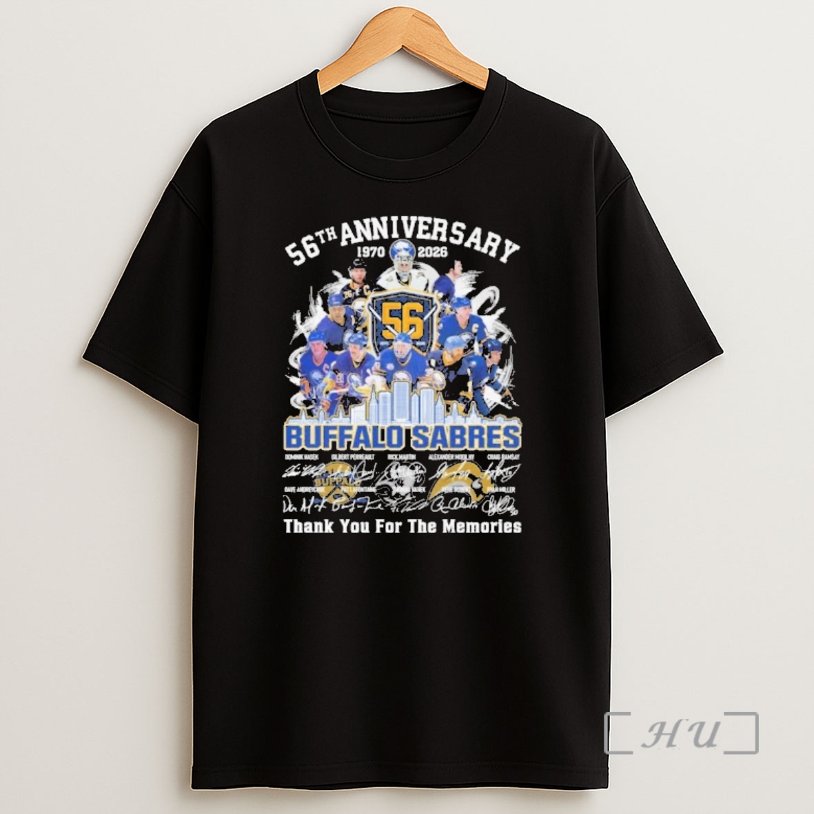 Officials 56th Anniversary 1970 2026 Buffalo Sabres Thank You For The Memories Signatures Shirt Sweatshirt Tee
