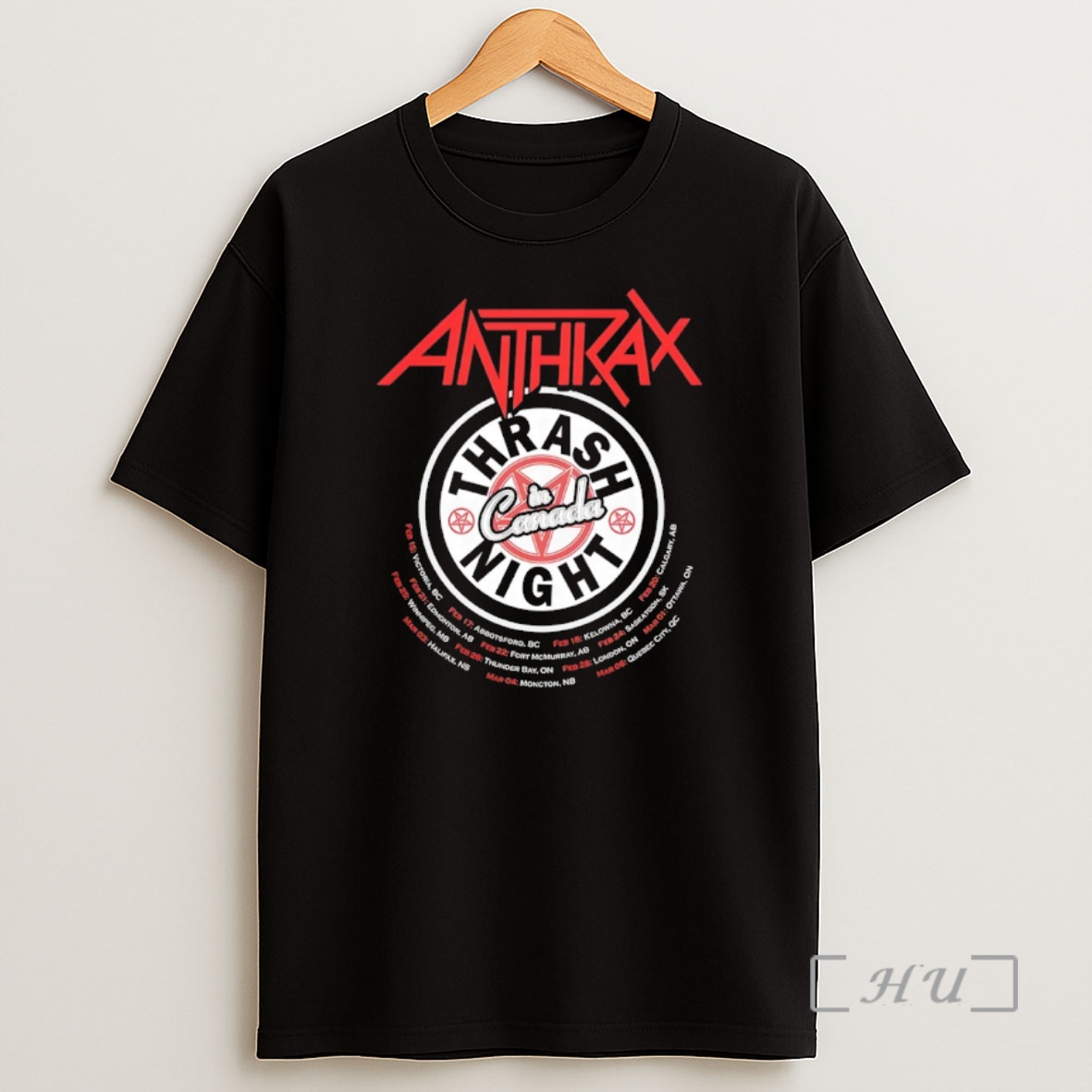 Officials Anthrax Hockey Thrash Night In Canada Logo Shirt Sweatshirt Tee