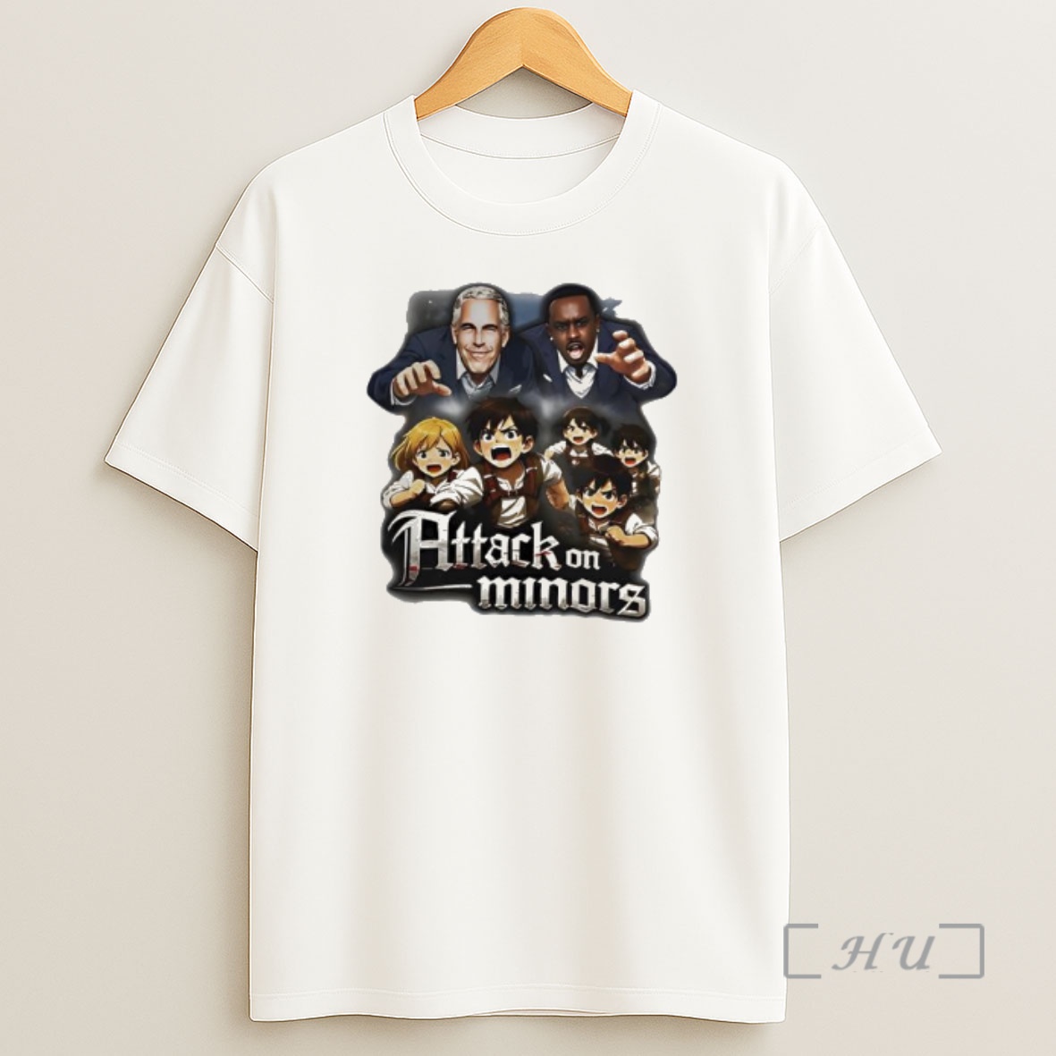 Officials Attack On Minors Satirical Anime Parody Shirt Sweatshirt Tee