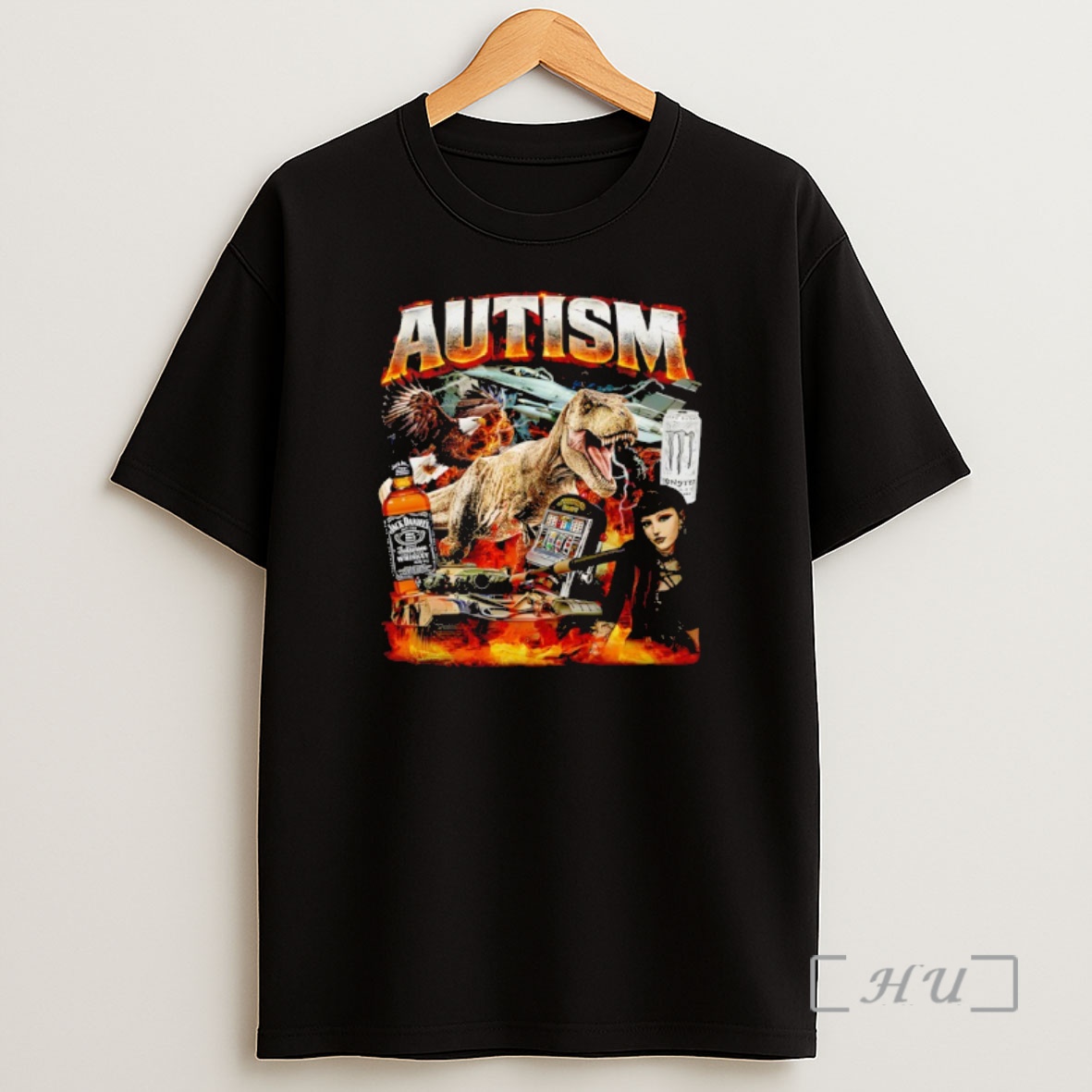 Officials Autism Rap T Rex Monster Energy Ultra Zero Graphic Shirt Sweatshirt Tee