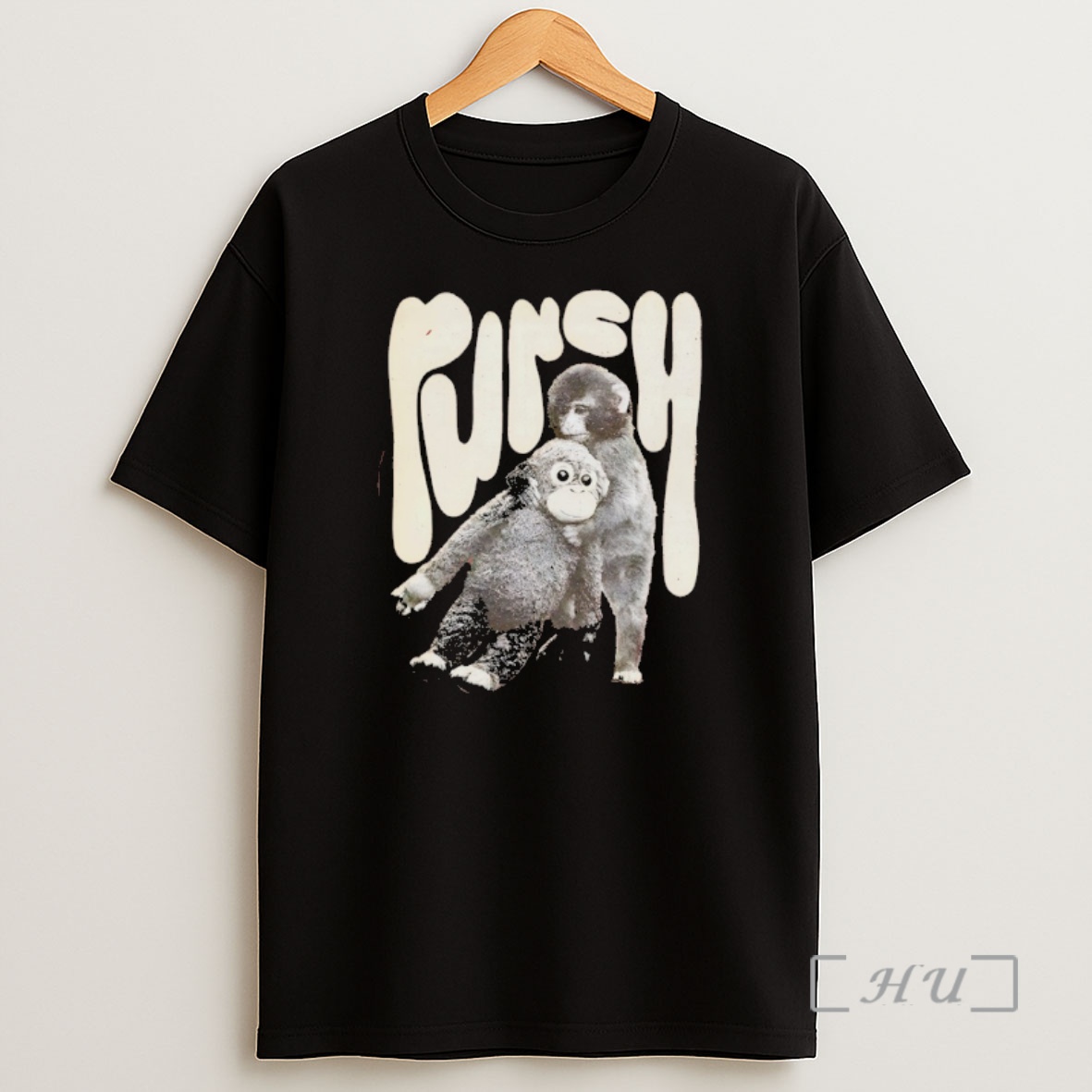 Officials Baby Monkey Holding Plush Toy Shirt Sweatshirt Tee
