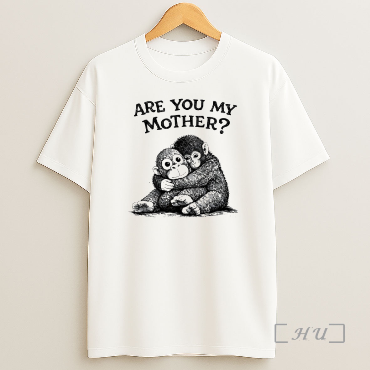 Officials Baby Punch Monkey Hug His Plush Toy Monkey Are You My Mother Shirt Sweatshirt Tee