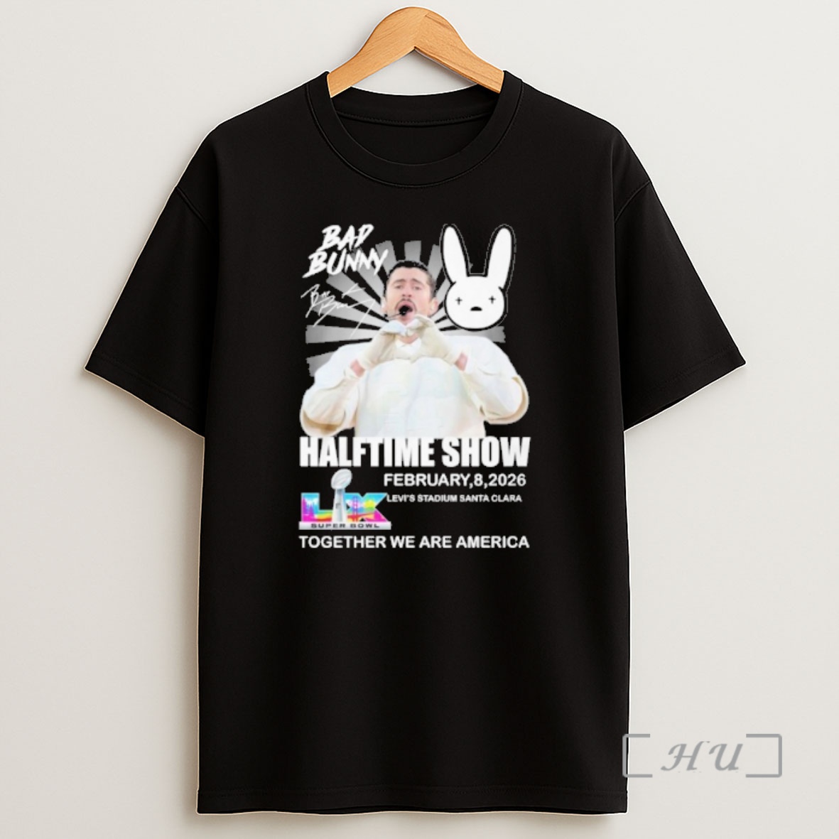 Officials Bad Bunny Super Bowl Lx Halftime Show Together We Are America Shirt Sweatshirt Tee