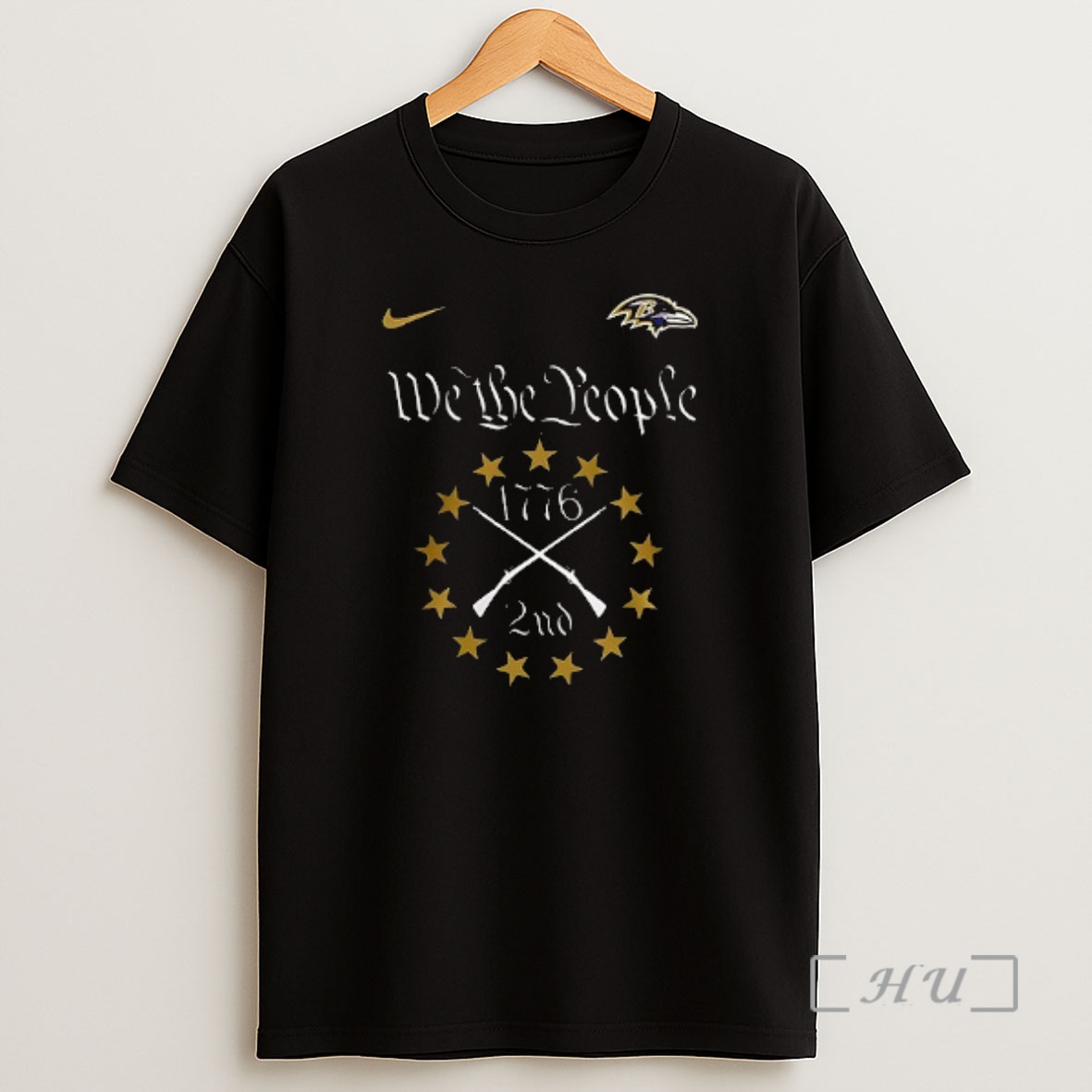 Officials Baltimore Ravens X We The People Second Amendment Bearing Arms American Bill Of Rights Double Sided Graphic Shirt Sweatshirt Tee