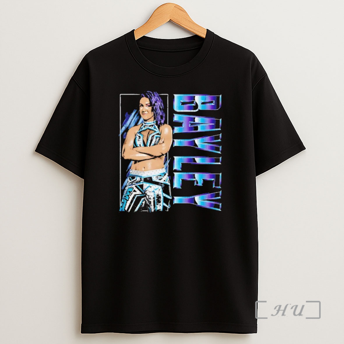 Officials Bayley Wwe Vertical Name Shirt Sweatshirt Tee