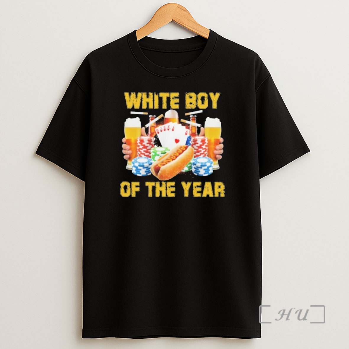 Officials Beer Poker Chips Hot Dog White Boy Of The Year Shirt Sweatshirt Tee