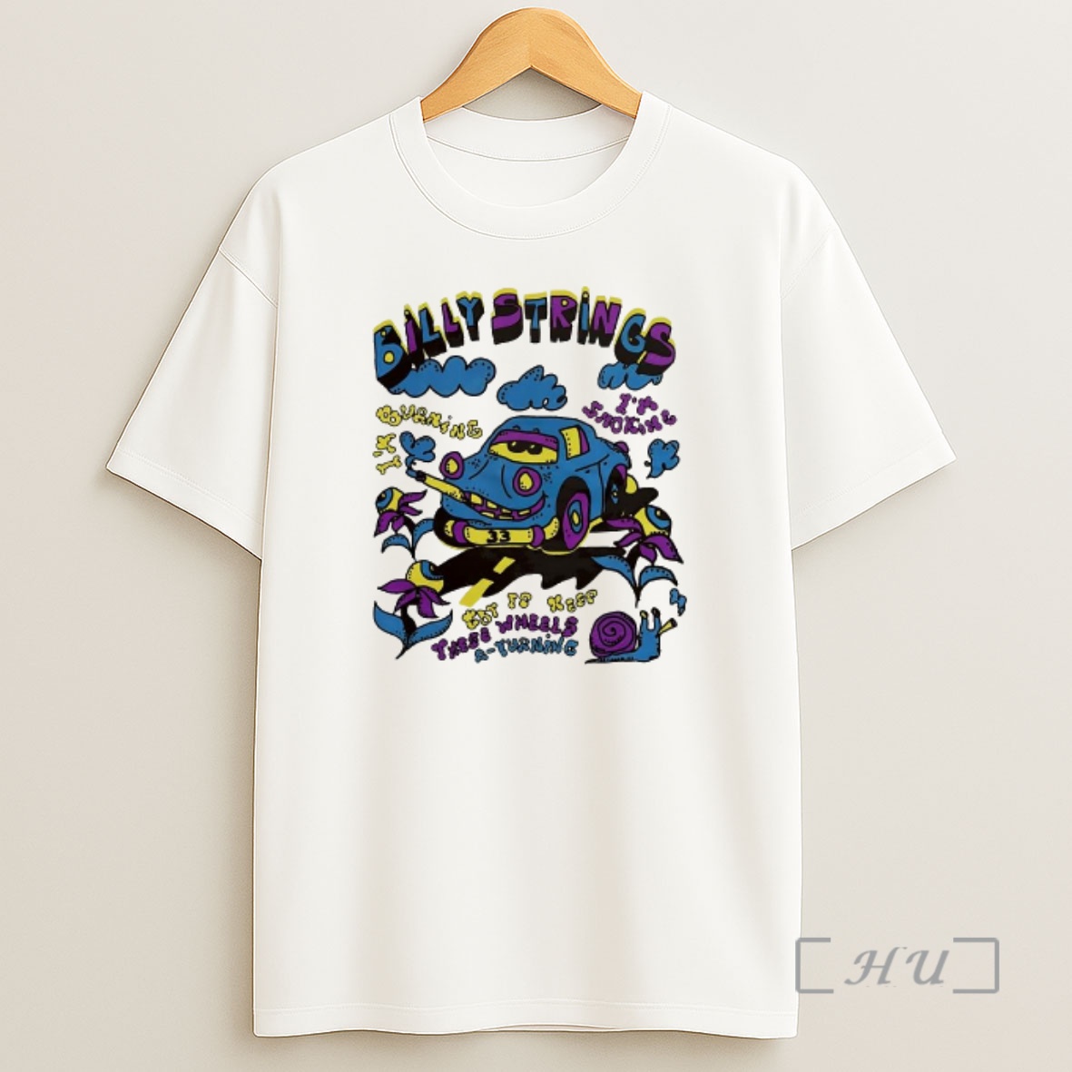 Officials Billy Strings Burning Smoking Blue Car 33 Got To Keep Wheels Shirt Sweatshirt Tee