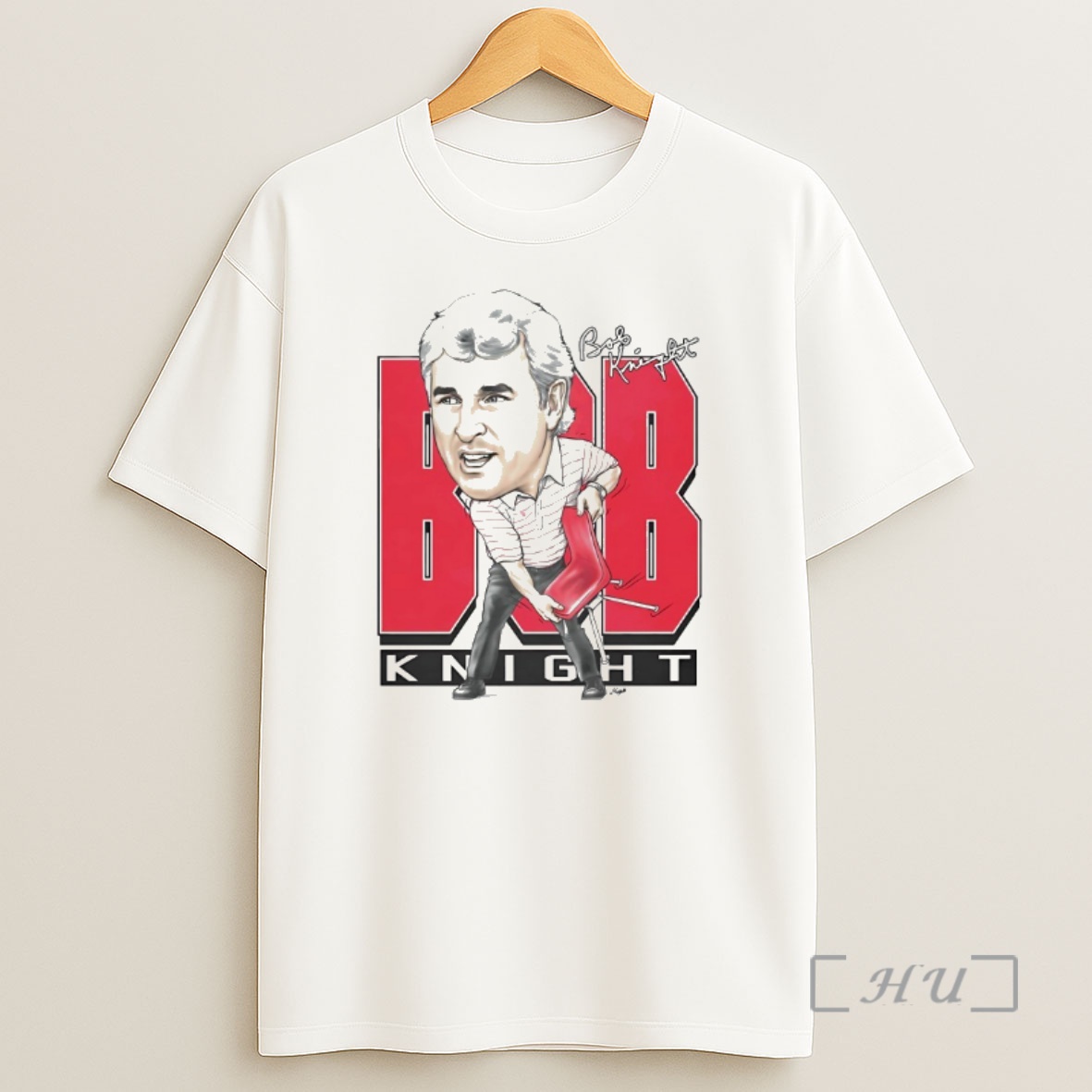 Officials Bob Knight Indiana Hoosiers Chair Throw Caricature Shirt Sweatshirt Tee
