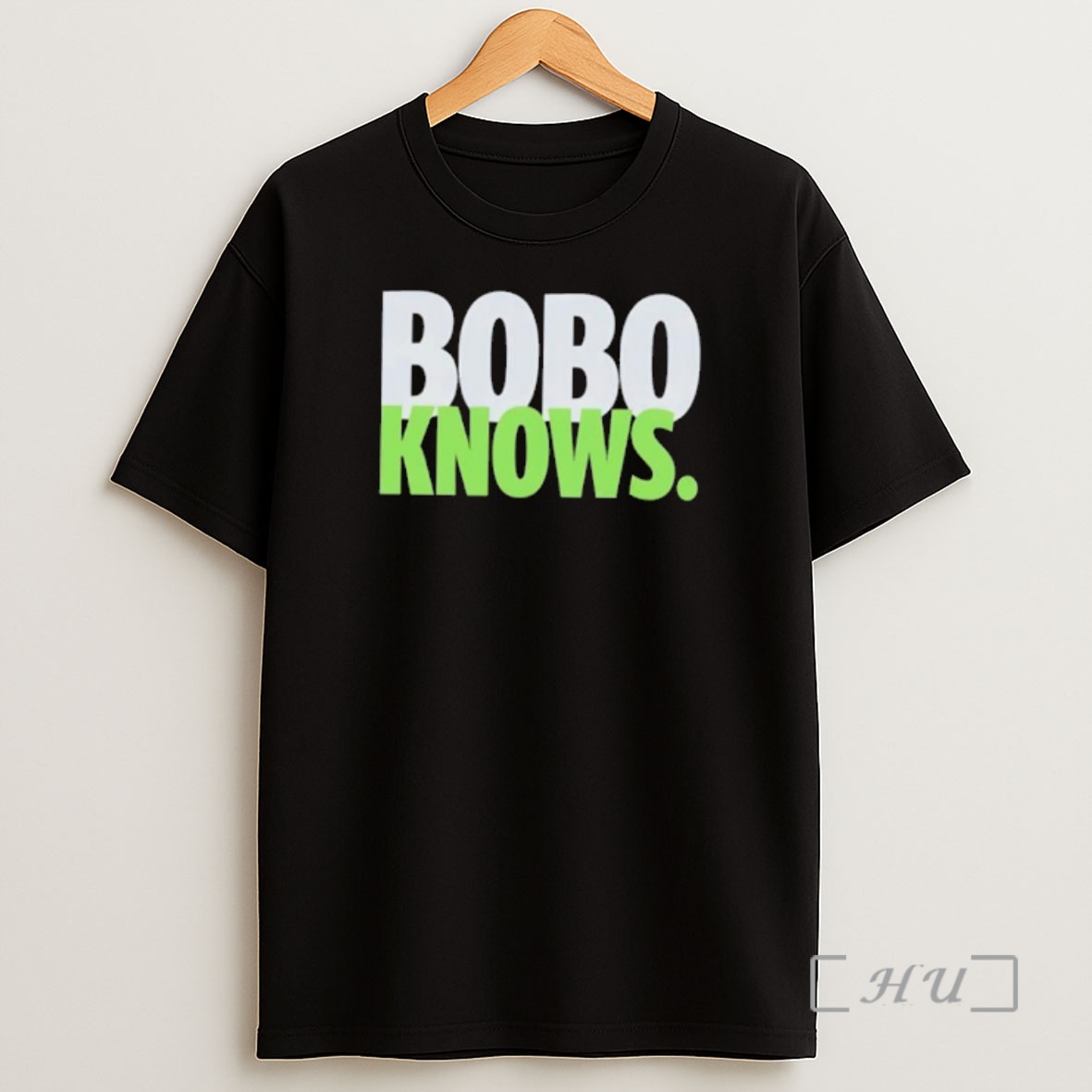 Officials Bobo Knows Silver And Green Bold Text Shirt Sweatshirt Tee