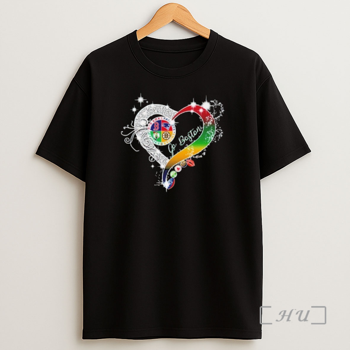 Officials Boston Red Sox New England Patriots Boston Celtics Boston Bruins Go Boston City Diamond Heart 2026 Shirt Sweatshirt Tee