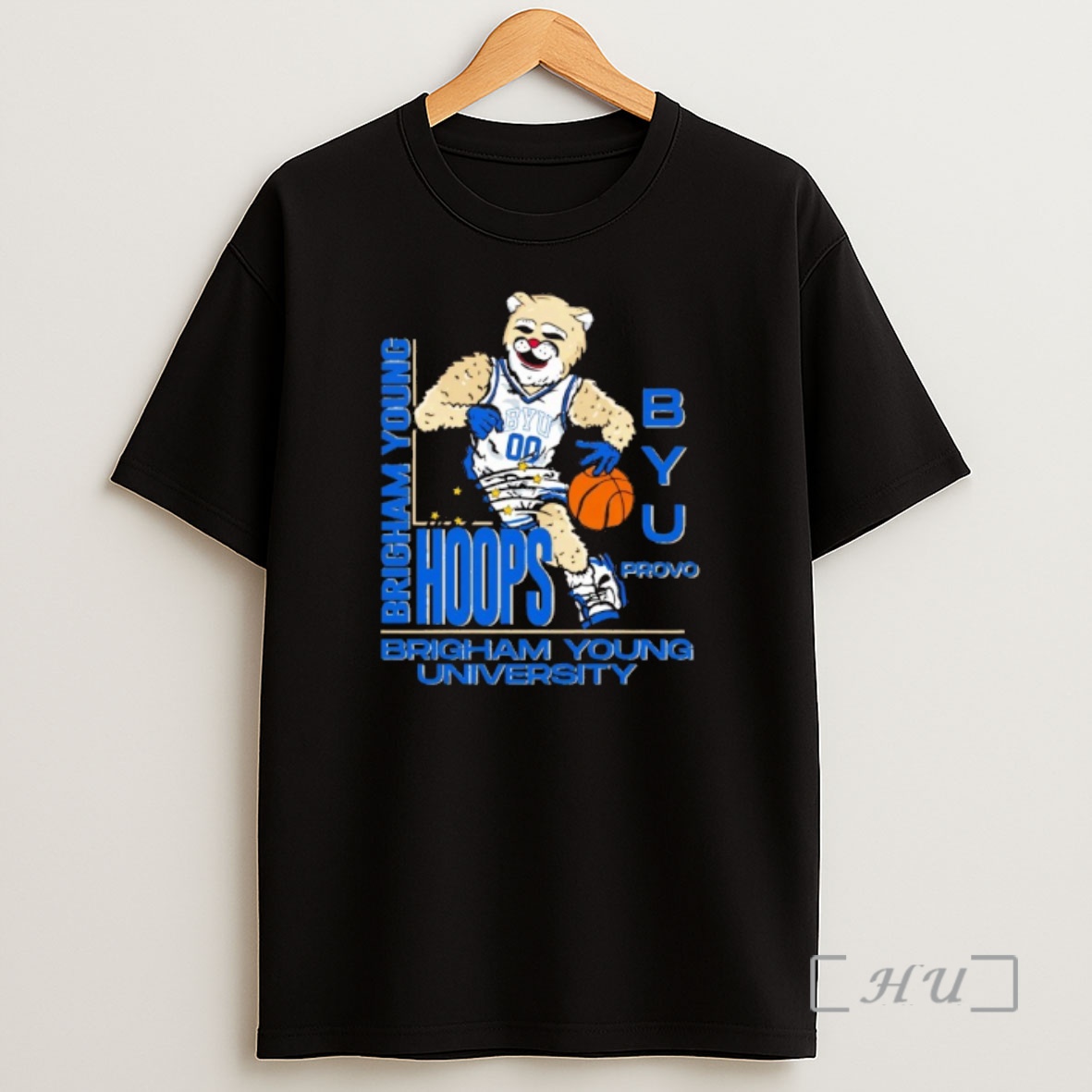 Officials Brigham Young Cougs Hoops Mascot Shirt Sweatshirt Tee