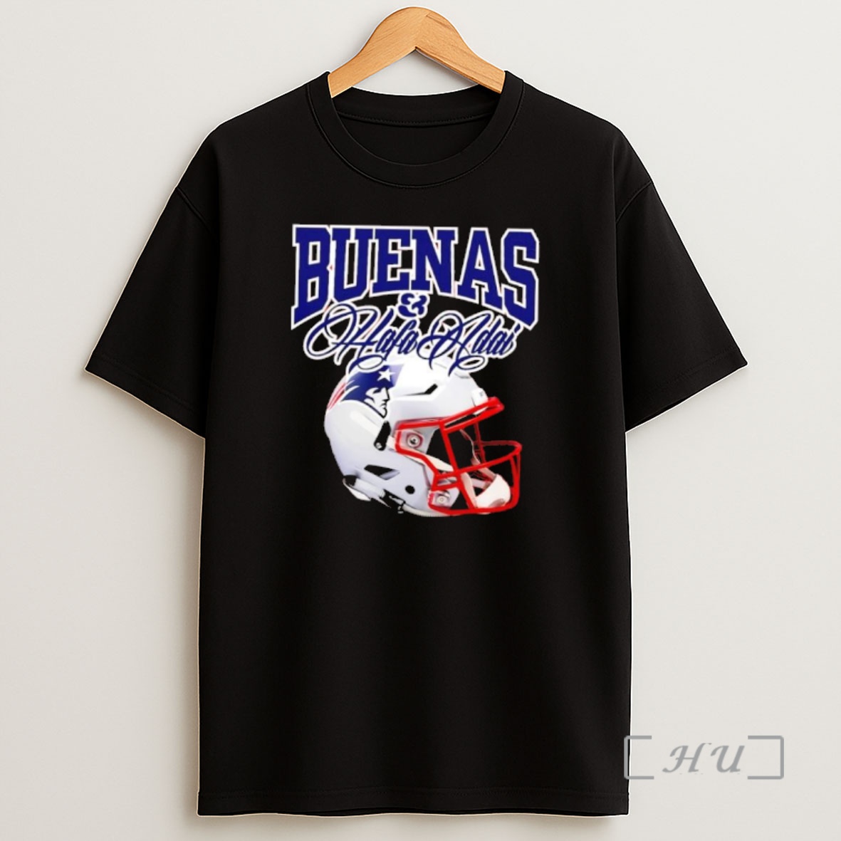 Officials Buenas Hafa Adai New England Patriots Football Helmet Sport Shirt Sweatshirt Tee