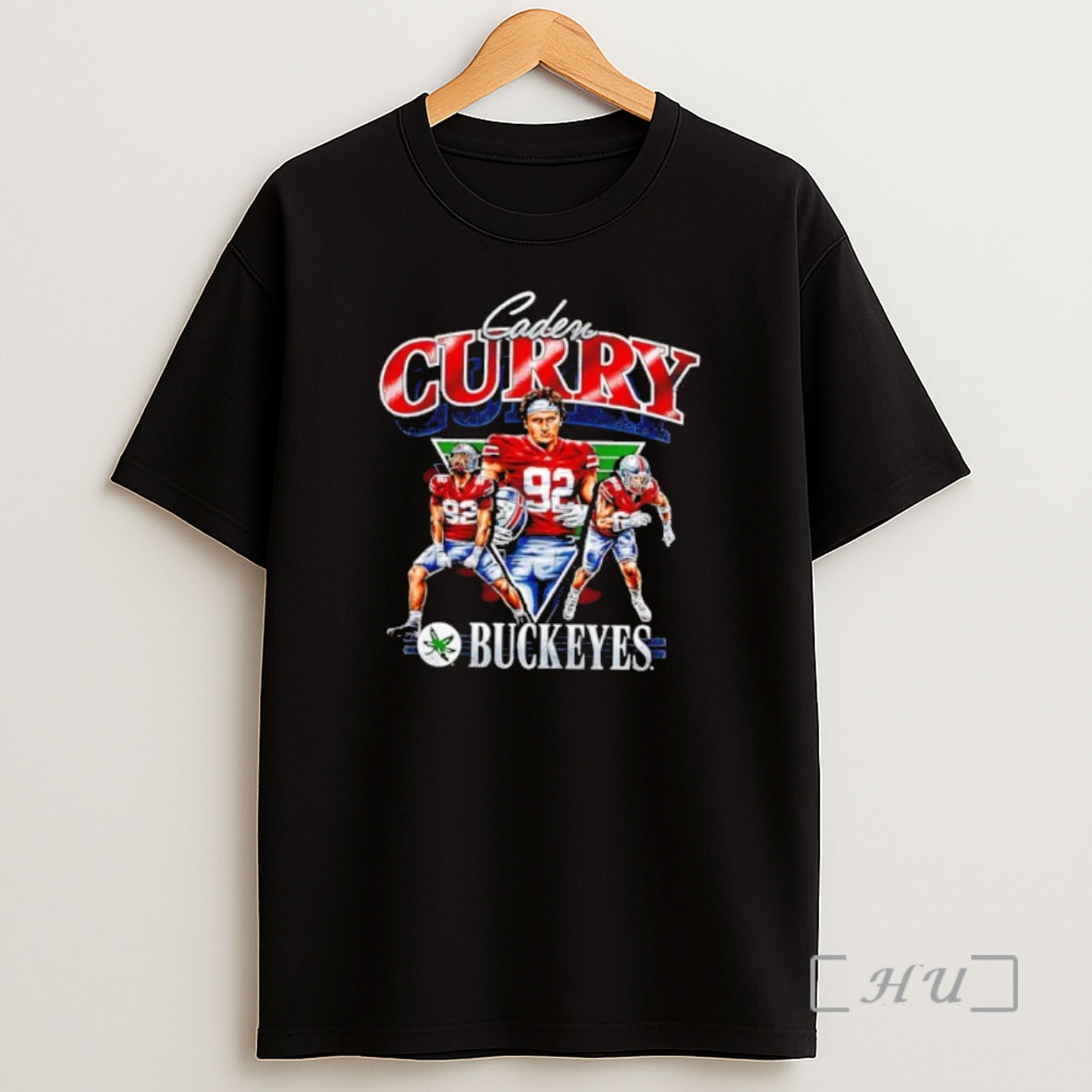Officials Caden Curry Ohio State Buckeyes Football Player Number 92 Shirt Sweatshirt Tee