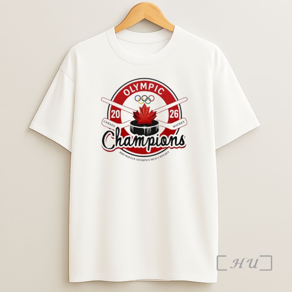 Officials Canada Men Hockey Milano Cortina Olympics Champions 2026 Logo Shirt Sweatshirt Tee