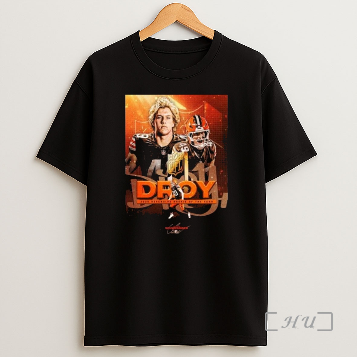 Officials Carson Schwesinger Cleveland Browns Nfl 2025 Defensive Rookie Of The Year Shirt Sweatshirt Tee