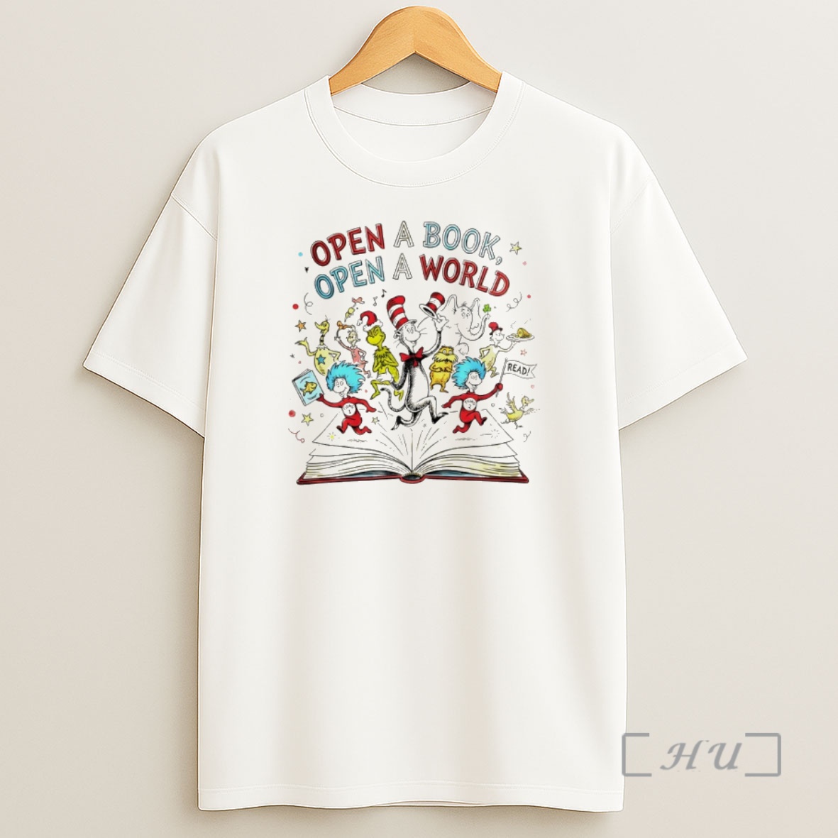 Officials Cat In The Hat Open A Book Open A World 2026 Shirt Sweatshirt Tee