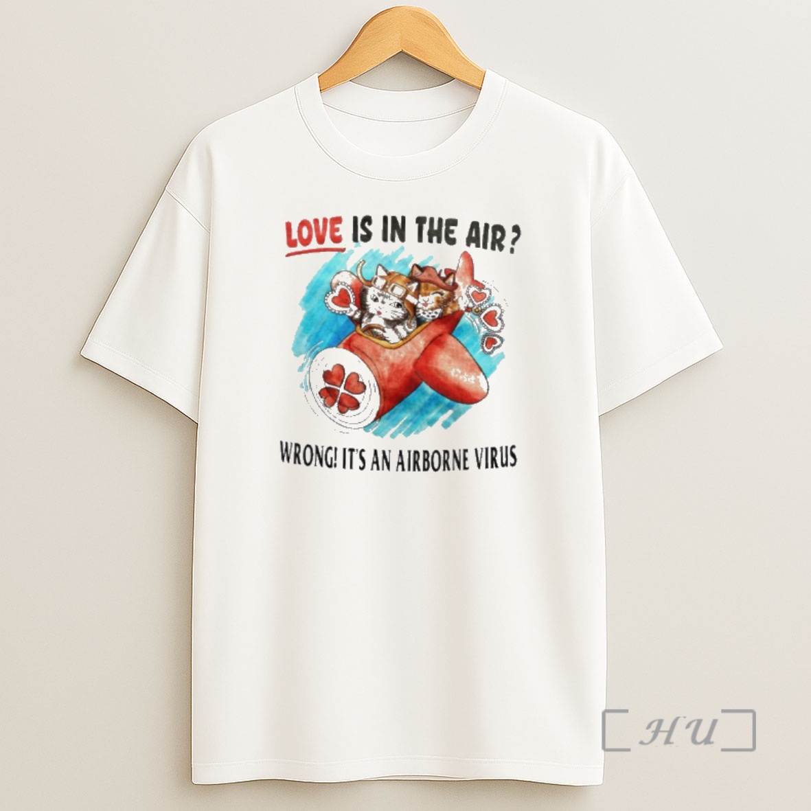 Officials Cats Love Is In The Air Wrong Its An Airborne Virus Shirt Sweatshirt Tee