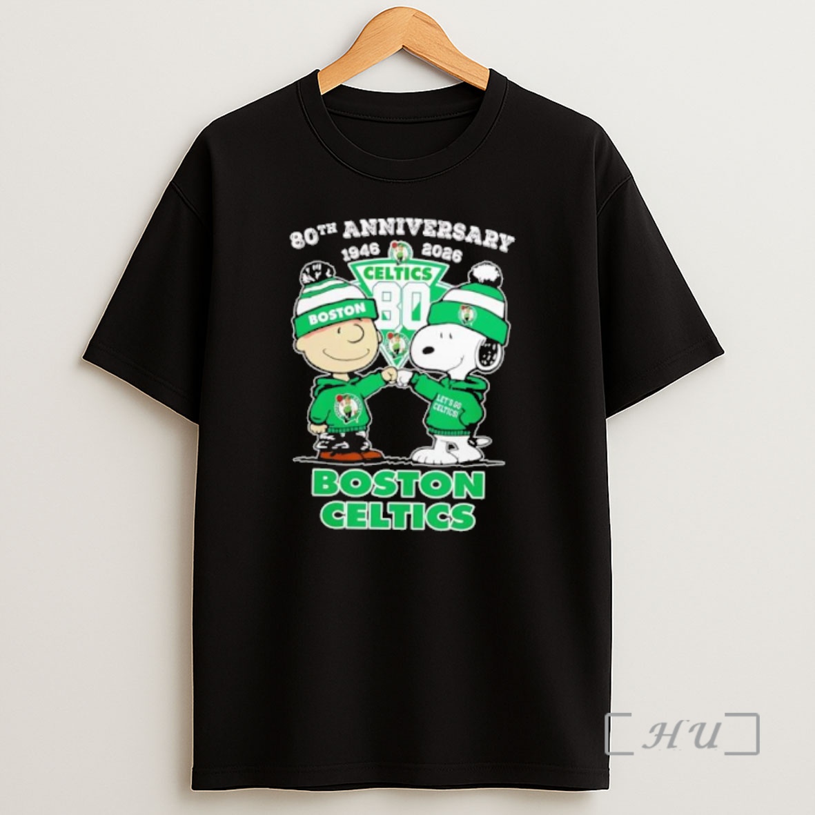 Officials Charlie Brown Snoopy Boston Celtics 80th Anniversary 1946 2026 Basketball Shirt Sweatshirt Tee