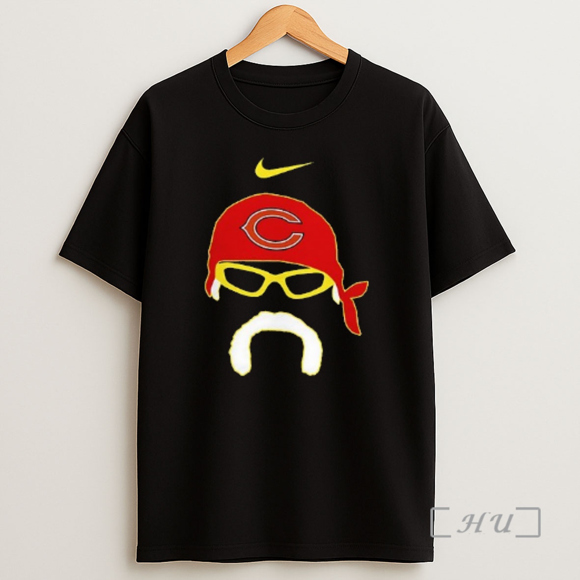 Officials Chicago Bears X Hulk Hogan Hulkamania Portrait Double Sided Graphic Shirt Sweatshirt Tee