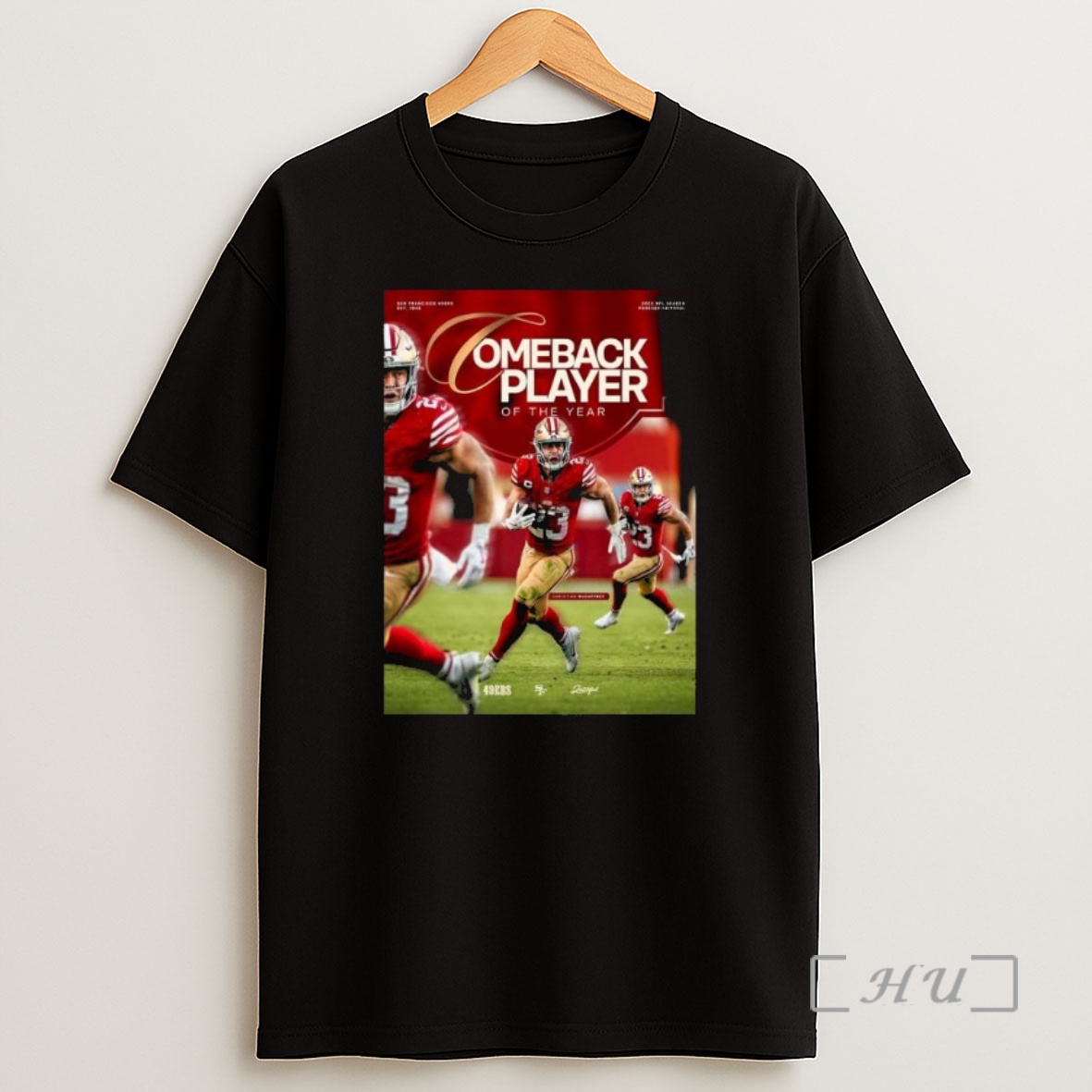 Officials Christian Mccaffrey From San Francisco 49ers Is 2025 Nfl Comeback Player Of The Year Shirt Sweatshirt Tee