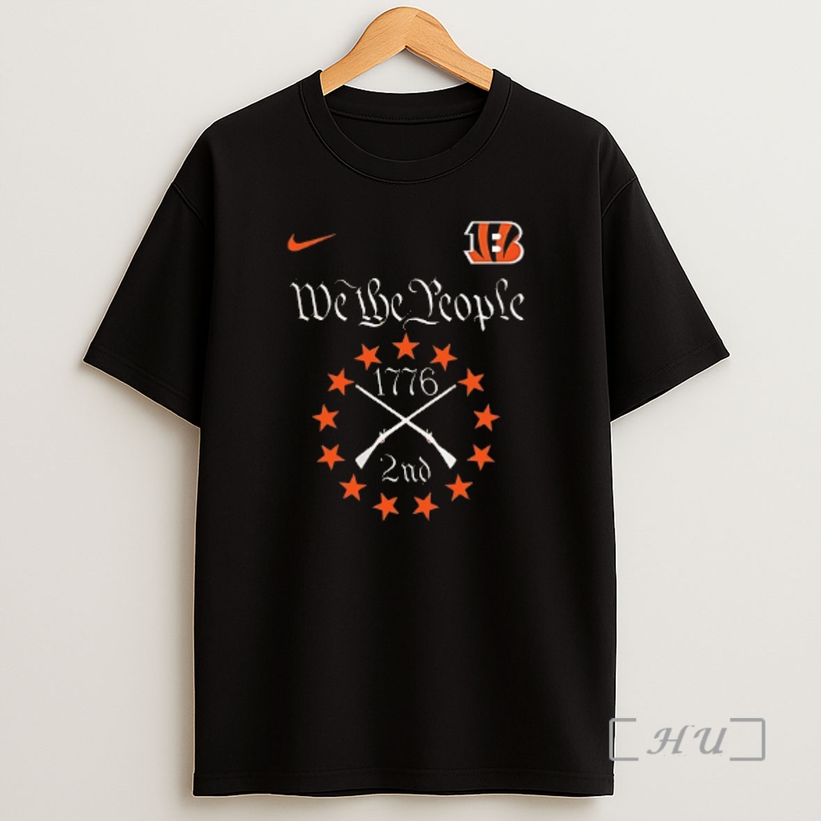 Officials Cincinnati Bengals X We The People Second Amendment Bearing Arms American Bill Of Rights Double Sided Graphic Shirt Sweatshirt Tee