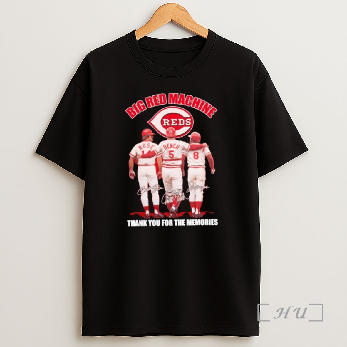 Officials Cincinnati Reds Big Red Machine Pete Rose Johnny Bench And Joe Morgan Thank You For The Memories Shirt Sweatshirt Tee