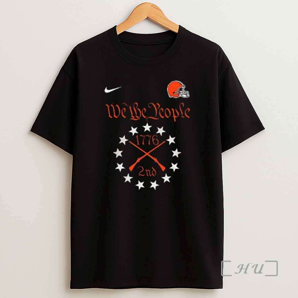 Officials Cleveland Browns X We The People Second Amendment Bearing Arms American Bill Of Rights Double Sided Graphic Shirt Sweatshirt Tee