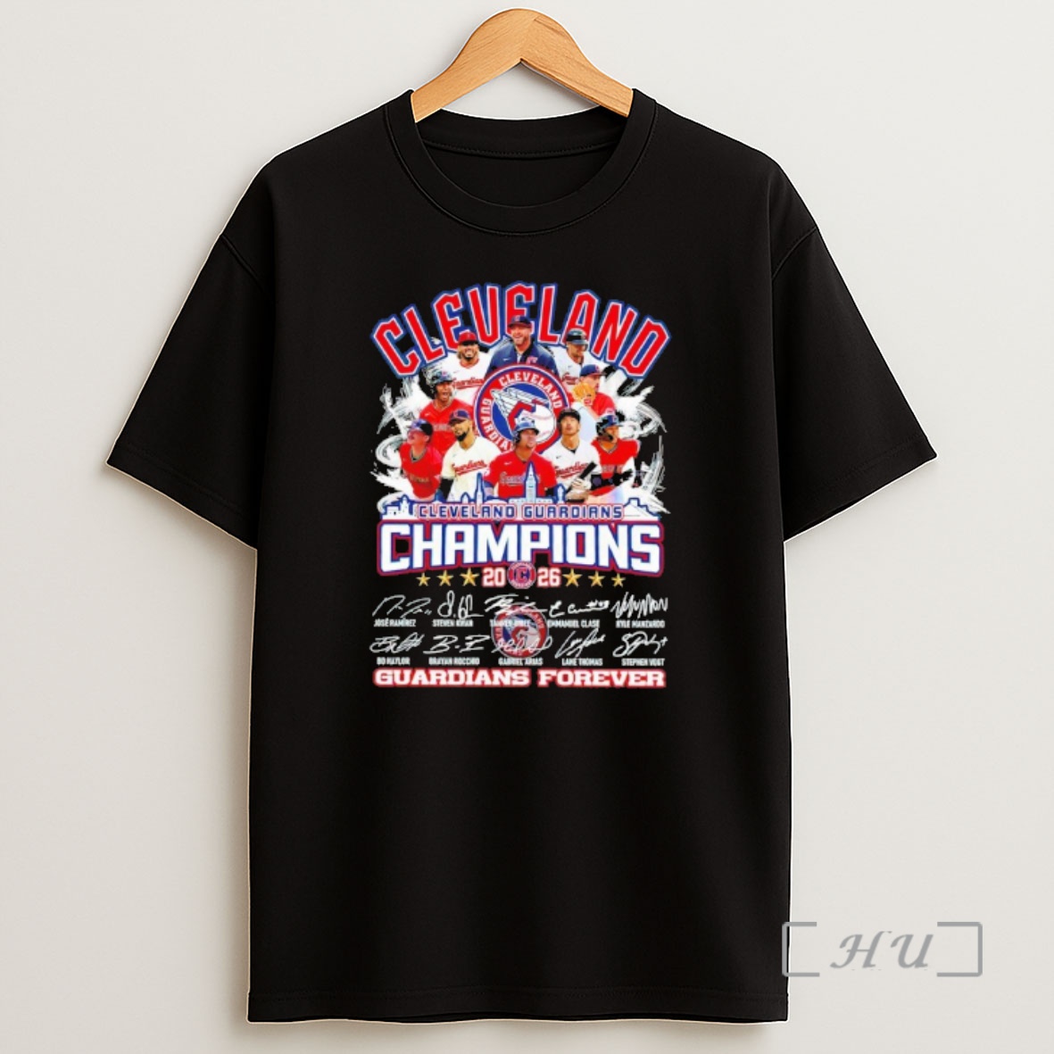 Officials Cleveland Guardians Champions 2026 Signatures Guardians Forever Shirt Sweatshirt Tee