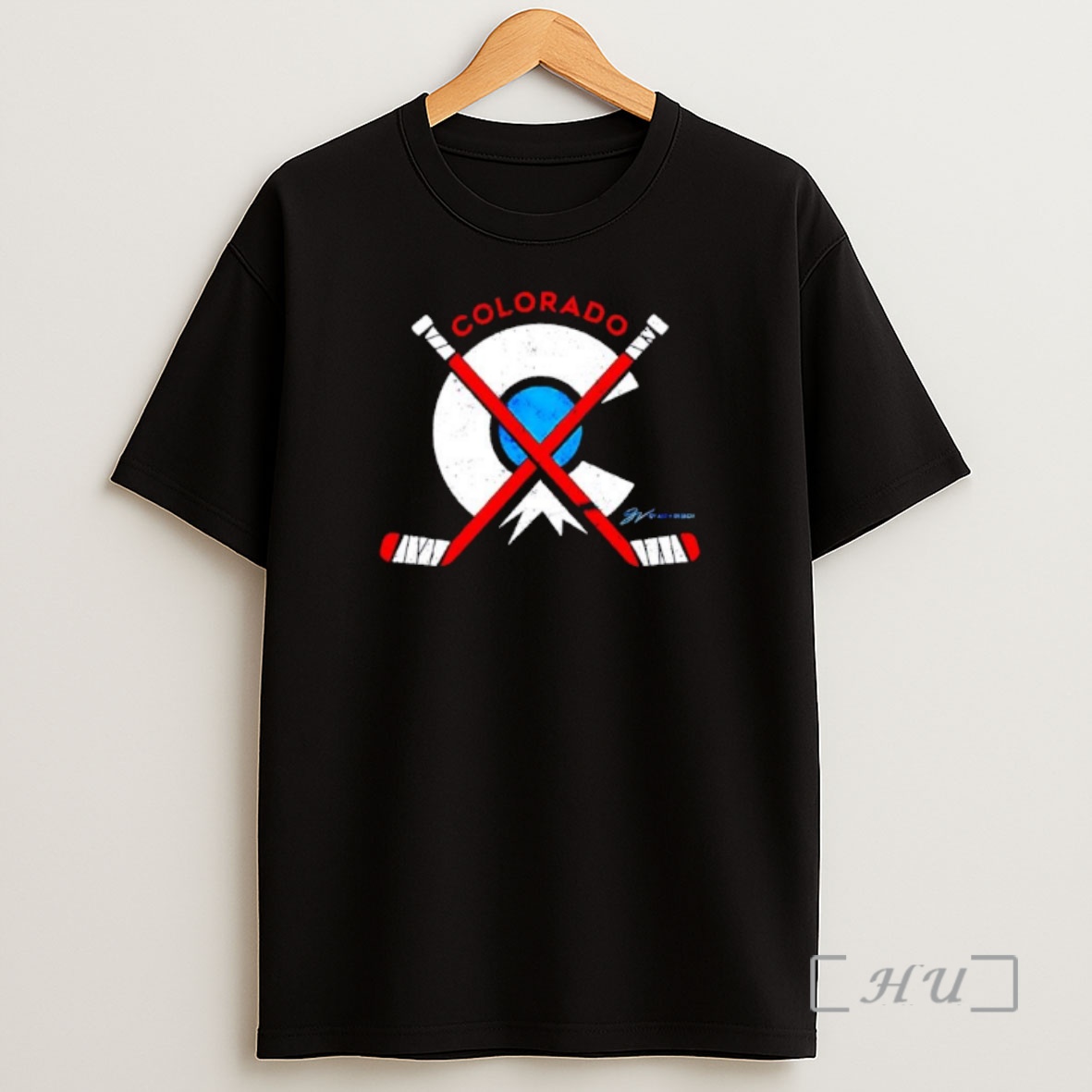 Officials Colorado Hockey Cross Sticks Shirt Sweatshirt Tee