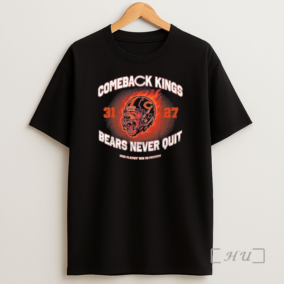 Officials Comeback Kings Bears Never Quit 2026 Playoff Win Vs Packers Shirt Sweatshirt Tee