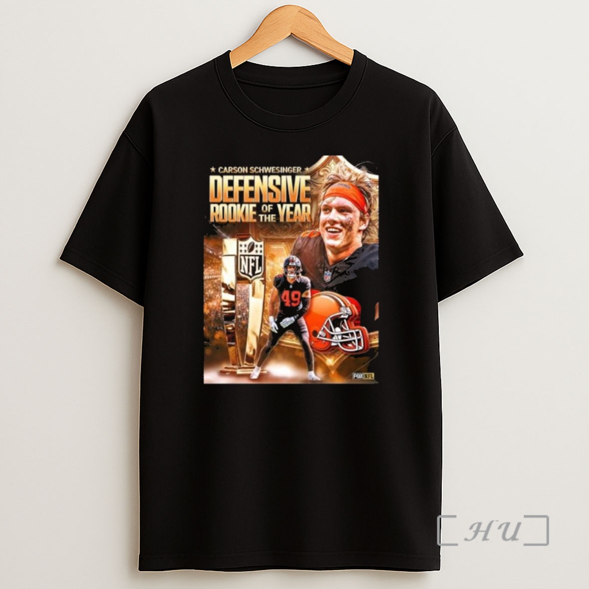 Officials Congrats Carson Schwesinger From Cleveland Browns Is Nfl 2025 Defensive Rookie Of The Year Shirt Sweatshirt Tee