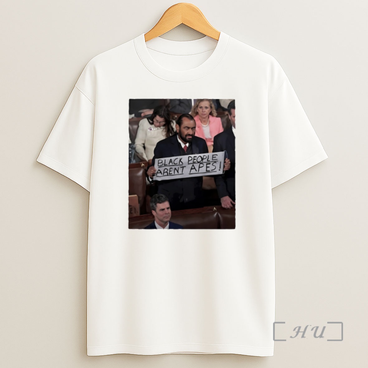 Officials Congressman Al Green State Of The Union Sign Black People Arent Apes Sticker Shirt Sweatshirt Tee