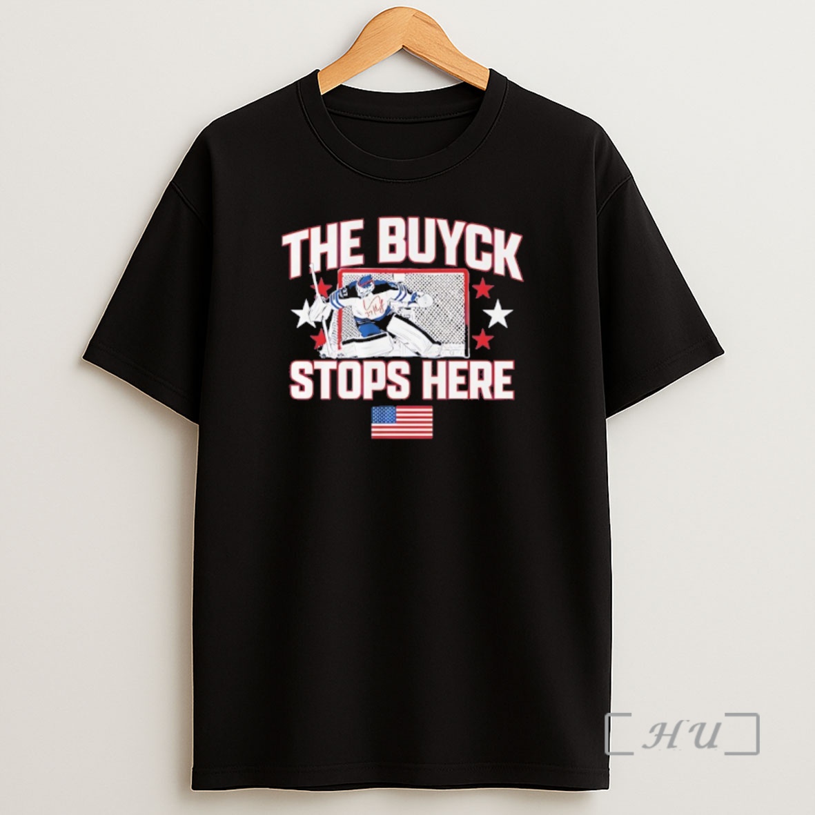 Officials Connor Hellebuyck The Buyck Stops Here Signature Shirt Sweatshirt Tee