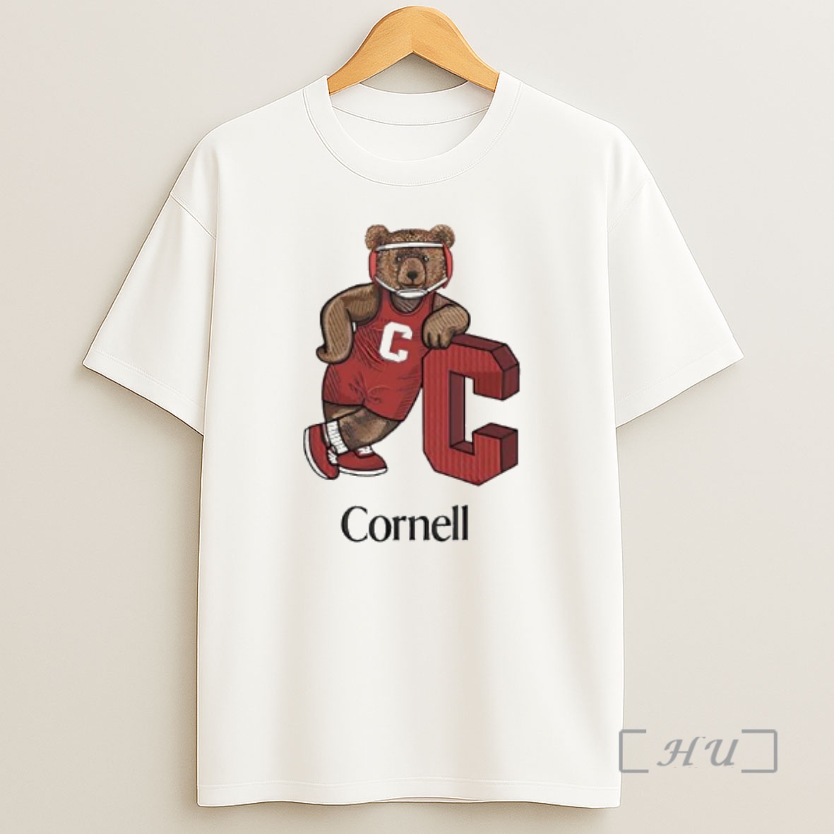 Officials Cornell Wrestling Emb Bear Graphic Shirt Sweatshirt Tee