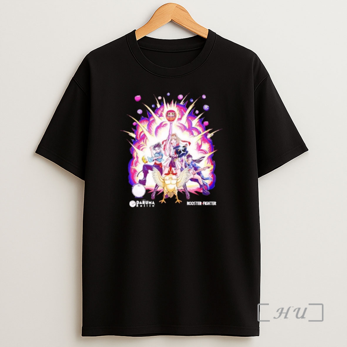 Officials Daruma Rollin X Rooster Fighter Explosion Shirt Sweatshirt Tee
