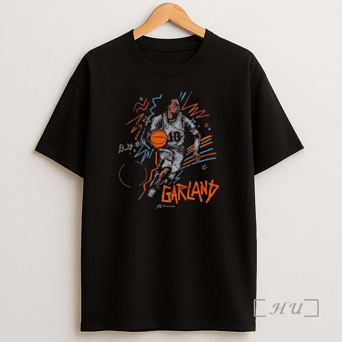 Officials Darius Garland Sketch Signature 10 Graphic Shirt Sweatshirt Tee