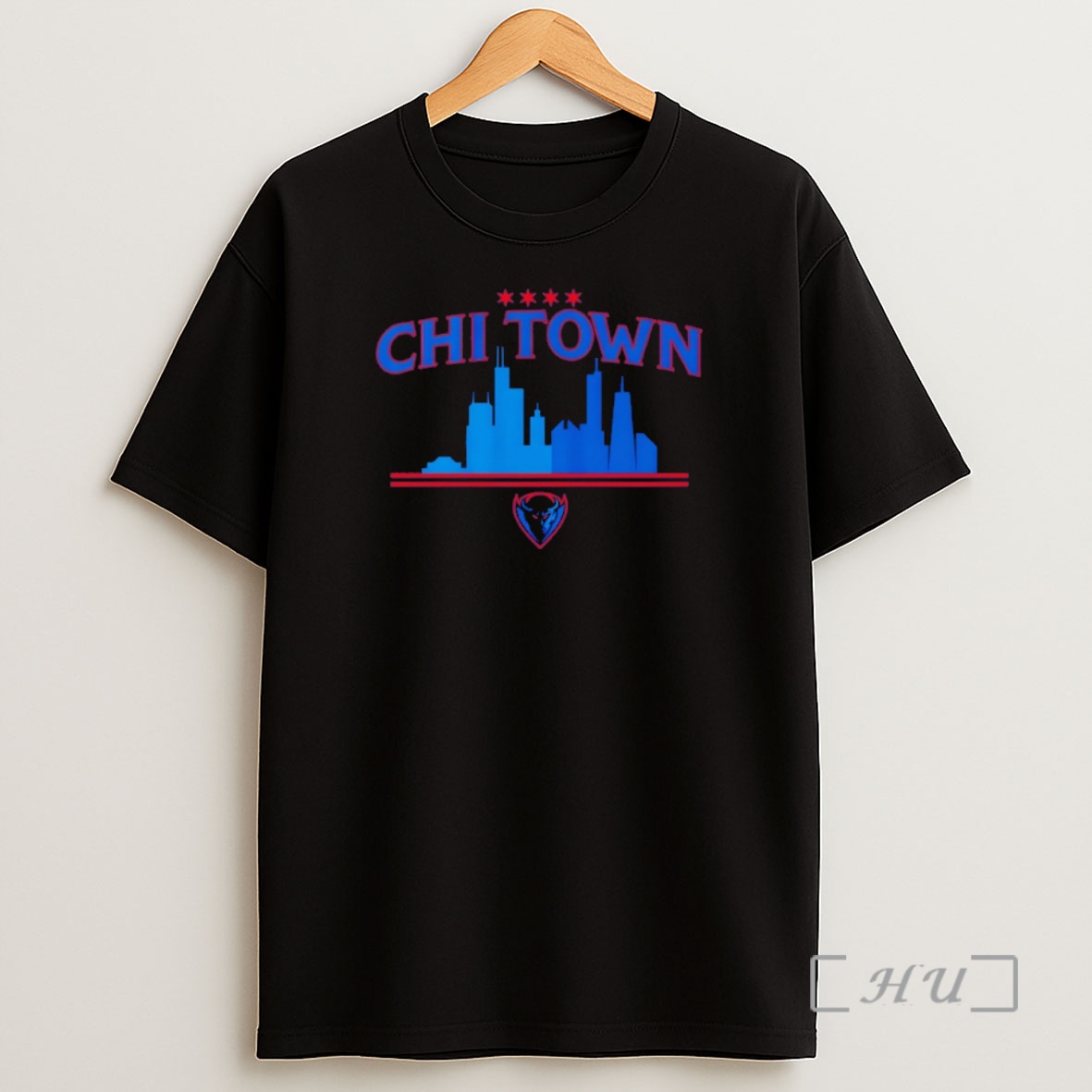 Officials Depaul Blue Demons Chi Town Basketball City Skyline Logo Shirt Sweatshirt Tee