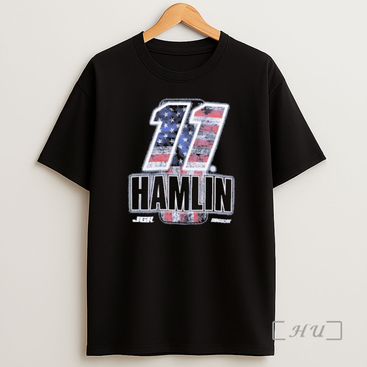 Officials Denny Hamlin 11 Patriotic Number American Flag Vintage Shirt Sweatshirt Tee