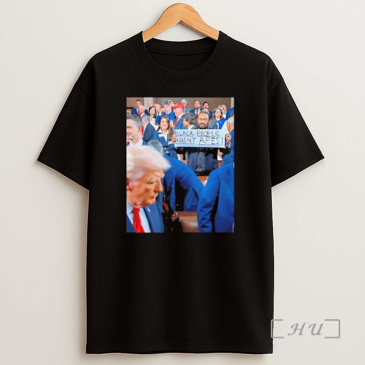 Officials Donald Trumps State Of The Union Black People Arent Apes Sign Photo Shirt Sweatshirt Tee
